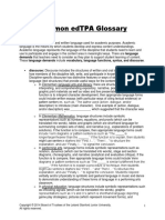 EdTPA Glossary - 2014