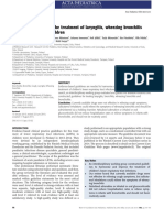 Finnish Guidelines For The Treatment of Laryngitis, Wheezing Bronchitis