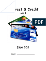 Interest and Credit Booklet