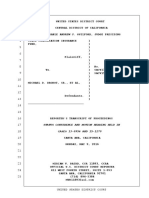 Hearing Transcript On Motion To Disqualify in SCIF v. Drobot