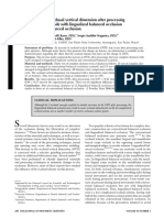 Comparison of The Occlusal Vertical Dimension After Processing Complete Dentures Made With Lingualized Balanced Occlusion and Conventional Balanced Occlusion