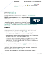 2016 UpToDate Sepsis Syndromes in Adults: Epidemiology, Definitions, Clinical Presentation, Diagnosis, and Prognosis - UpToDate