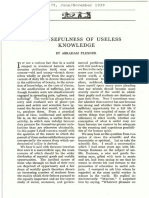 The Usefulness of Useless Knowledge PDF