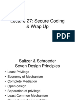 Lecture 27: Secure Coding & Wrap Up