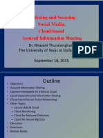 Analyzing and Securing Social Media: Cloud-Based Assured Information Sharing