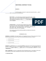 Conditional Contract To Sell Sample