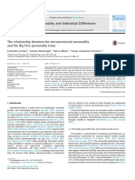 The Relationship Between The Entrepreneurial Personality and The Big Five Personality Traits PDF