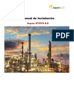 Manual Instalación Aspen HYSYS 8.8 PDF