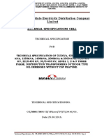 Technical Specification of 315-2500 KVA Distribution Transformer