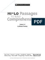 Hi-Lo Passages To Build Comprehension GR 3-4