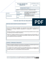 Plan Gestion Requisitos