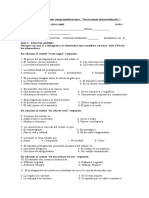 Evaluacion Narraciones Extraordinarias Octavo