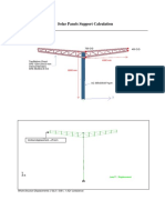 Solar Panels Support Calculation: 400 O/D 700 O/D