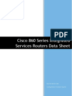 Cisco 860 Series Integrated Services Routers Data Sheet