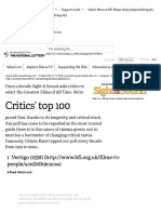 Critics' Top 100 - BFI
