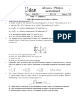 Class XI Jee Advanced Paper Final