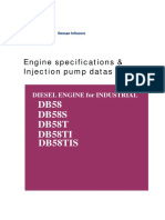 Motor DB58TIS and Injection Pump