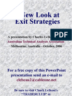 A New Look at Exit Strategies: A Presentation by Charles Lebeau For The Melbourne, Australia - October, 2006