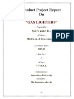 Product Project Report On Gesh Lighter