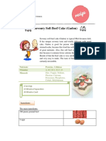 Savoury Soft Beef Cake (Gadon) : Nutrients Proteins, Cellulose Vitamins Minerals