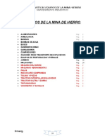 Caracterisricas de Los Equipos Mina Hierro