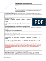 06 Student Response Tools Lesson Idea Template 2017 4 With Information