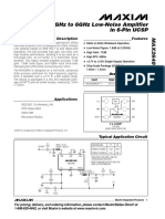 5Ghz To 6Ghz Low-Noise Amplifier in 6-Pin Ucsp: General Description Features