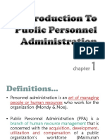 Chapter 1-Introduction To Public Personnel Administration