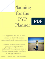 PYP Bubble Planner Presentation