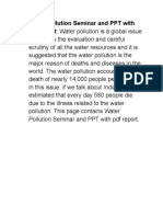 Water Pollution Seminar