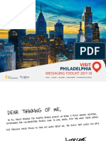 Visit Philadelphia Messaging Toolkit 2017-18