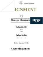 Strategic Management