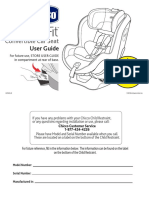 Convertible Car Seat: User Guide