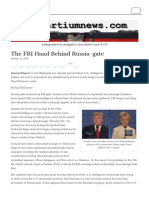 The FBI Hand Behind Russia-Gate