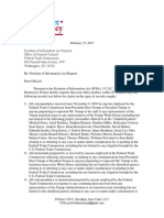 FOIA Response From The Federal Trade Commission About Political Interference With FTC Matters - May 2, 2017