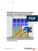 MAURER Premium Seismic Isolation With Spherical Sliding Isolators For Buildings and Tank Structures