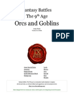 9TH AGE Orcs and Goblins 2015 PDF