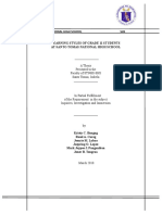 Santo Tomas National High School SHS: A Thesis Presented To The Faculty of STNHS-SHS Santo Tomas, Isabela