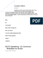 IELTS Conversation Fillersandtips