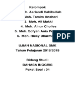 Ujian Nasional SMK (Bhs Inggris Paket 4)