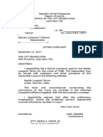 Draber Complaint Affidavit