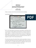 Mathematics-I Prof. S.K. Ray Department of Mathematics and Statistics Indian Institute of Technology, Kanpur Lecture - 10 Maxima, Minima