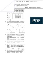 Test Ray Optics