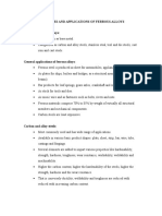 Properties and Applications of Ferrous Alloys