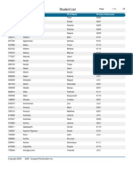 Student List 6th 7th 8th