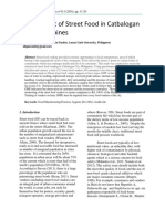 Assessment of Street Food in Catbalogan City, Philippines: Janice D. Elli