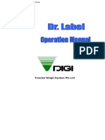 DR Label Software Operation - Toc