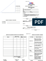 Report On Attendance: Deped Form 138