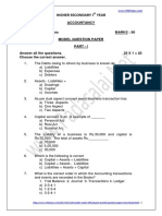 Padasalai Net Accountancy English 11th Publich Exam Model Question Paper