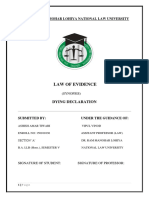 Law of Evidence: Dr. Ram Mahohar Lohiya National Law University